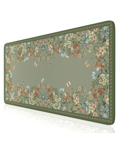 Alfombrilla de Escritorio iCasso Verde Salvia XXL Antideslizante