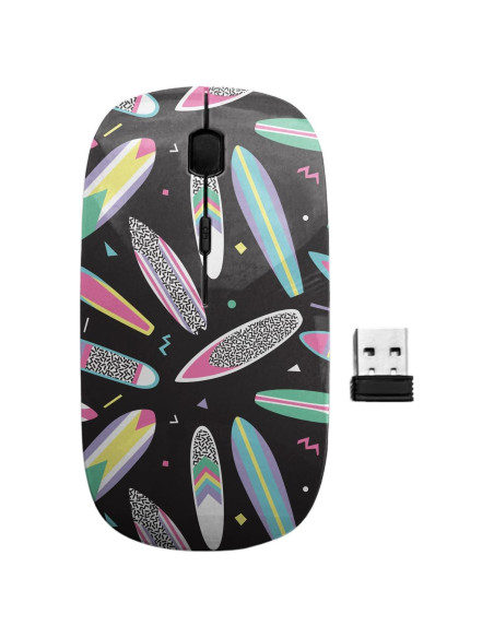 Ratón Inalámbrico Ergonómico Sanacci Vintage Surf 90s