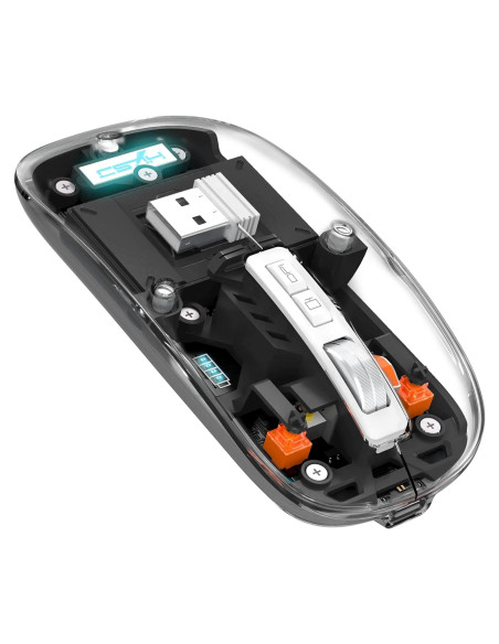 Ratón Inalámbrico A.JAZZ T900 Bluetooth 5.1 Recargable Negro