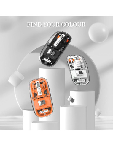 Ratón Inalámbrico A.JAZZ T900 Bluetooth 5.1 Recargable Negro