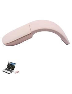Ratón Plegable Táctil QUJIFETU Rosa para PC y Mac