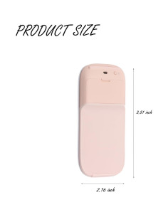 Ratón Plegable Táctil QUJIFETU Rosa para PC y Mac 2