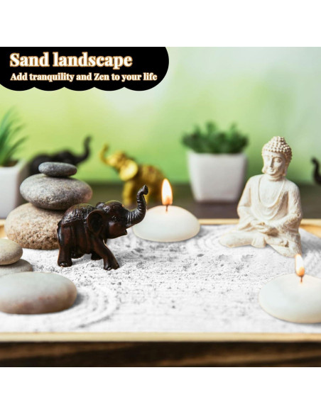 Arena Blanca Fina RAINFLOW 425g para Manualidades y Jardines Zen