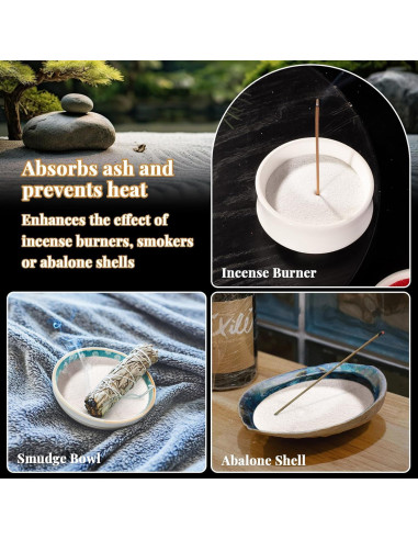 Arena Blanca Fina RAINFLOW 425g para Manualidades y Jardines Zen