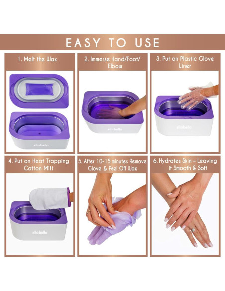 Máquina de Cera de Parafina ELLA BELLA para Manos y Pies