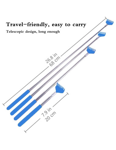 Rastrillo de Jardín Zen MIUPOO Mini - 2 Piezas Amarillo y Verde