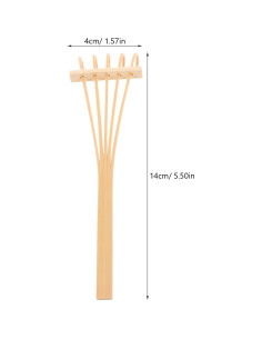Juego de Mini Rastrillos de Jardín Zen HEALLILY - 3 Piezas 2
