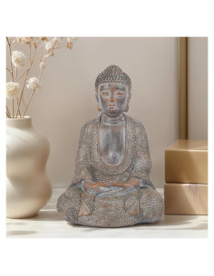 Estatua de Buda Tolatr 22 cm Resina Decoración Zen Jardín