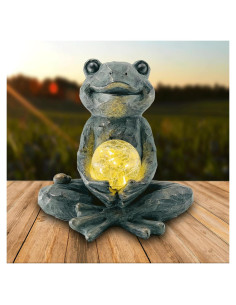 Estatua de Jardín Rana Zen Yoga Brilliant Prospect 20.5 cm