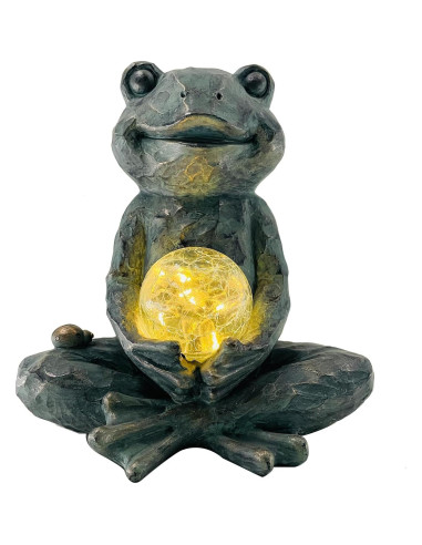 Estatua de Jardín Rana Zen Yoga Brilliant Prospect 20.5 cm