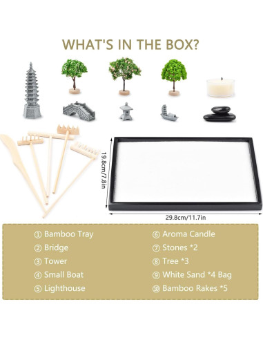 Kit de Jardín Zen Japonés The Left Bridge - Alivio del Estrés