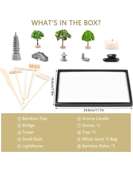 Kit de Jardín Zen Japonés The Left Bridge - Alivio del Estrés