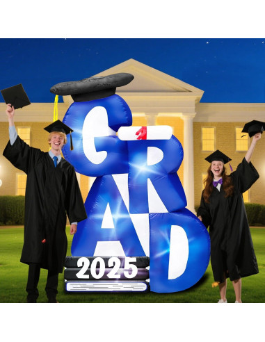 Decoración Inflable de Graduación 2025 TURNMEON 1.83m con LED