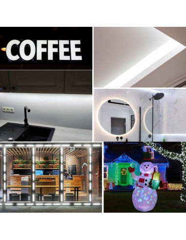 100 Módulos LED 12V IP65 Luz de Reemplazo para Carteles