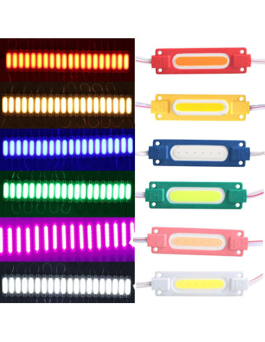 100 Módulos LED 12V IP65 Luz de Reemplazo para Carteles