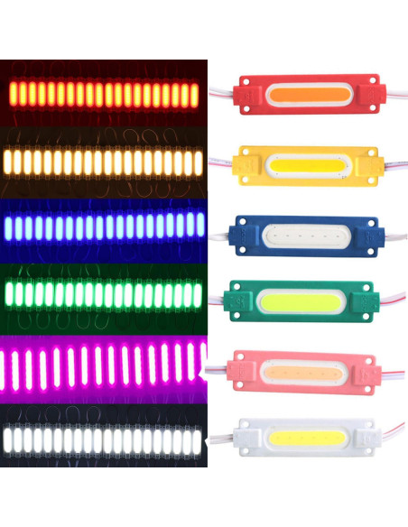 100 Módulos LED 12V IP65 Luz de Reemplazo para Carteles