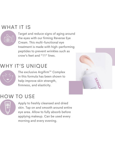 Crema para los Ojos Serious Skincare Reverse Lift 28.35g