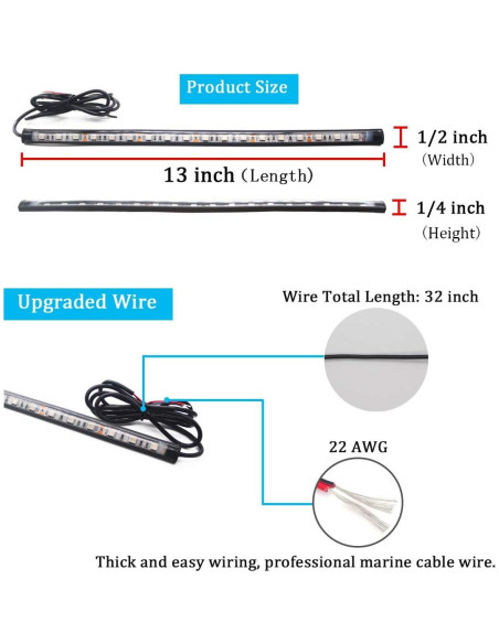 Luces de Navegación Marinas Boaton LED 2.2W Impermeables