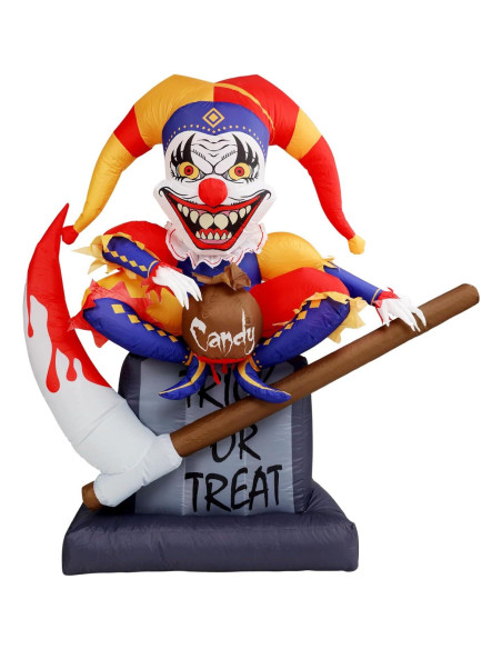 Tombstone Inflable Halloween WBHome 1.83 m con Luz LED