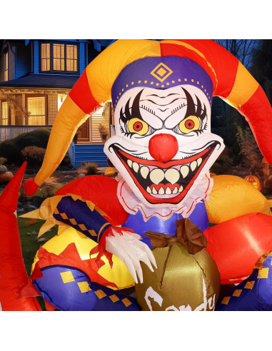 Tombstone Inflable Halloween WBHome 1.83 m con Luz LED