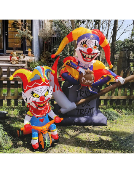 Tombstone Inflable Halloween WBHome 1.83 m con Luz LED