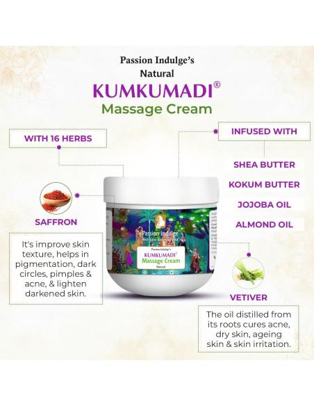 Crema de Masaje Facial Kumkumadi Passion Indulge 200g