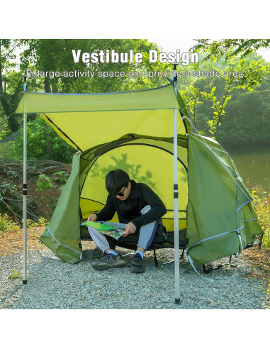 Tienda de Camping Plegable REDCAMP SP10202 para 1 Persona