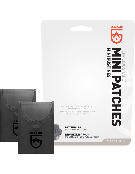 Parche Mini Tenacious Tape GEAR AID 2 Paquete 3.81x6.35cm