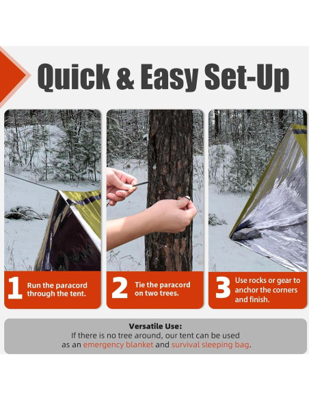 Carpa de Emergencia Frelaxy FY-29D para 2 Personas Verde