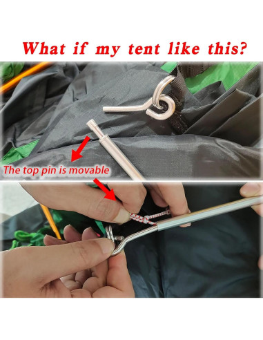 Poste de Carpa de Aluminio HipierFx 4 m 2 Piezas Ligero