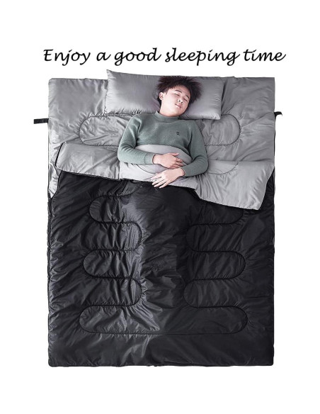 Saco de dormir doble Tuphen TP-2-SD XL 220x150 cm 3 estaciones