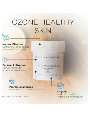 Aceite de Girasol Ozonizado Ozone Apothecary 95g - Hidratante