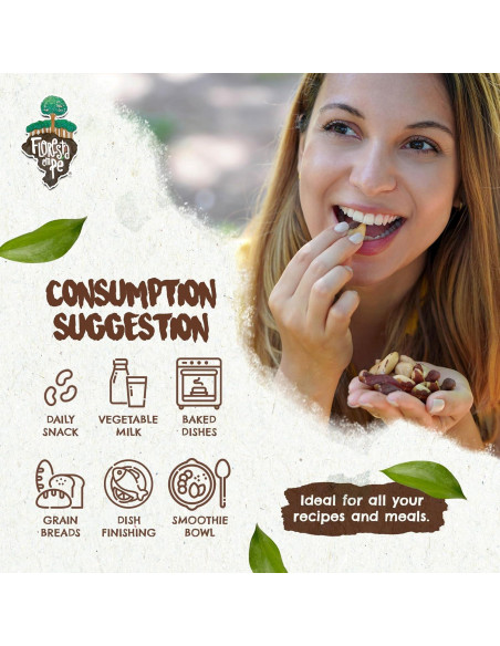 Nueces de Brasil Orgánicas Premium Floresta en Pie 907g Tostadas
