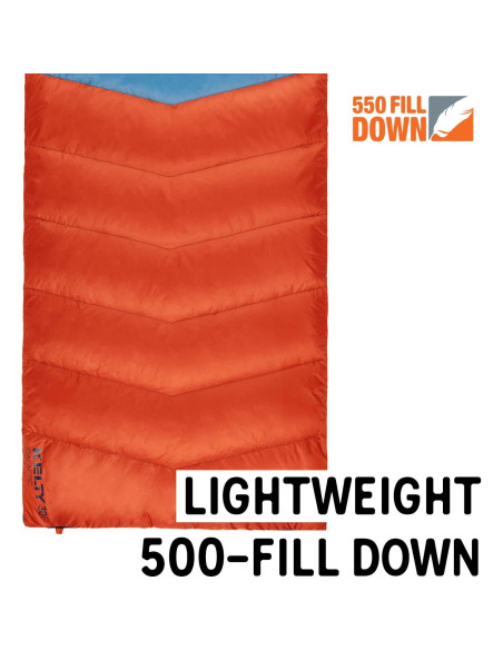 Saco de Dormir Kelty Galactic 30 Relleno Plumón 550