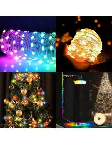 Luces de Camping Recargables UGDLUCK 10m 9 Modos IP4