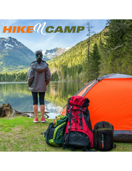 Saco de dormir doble SereneLife impermeable para 2 personas Saco de dormir doble SereneLife impermeable para 2 personas