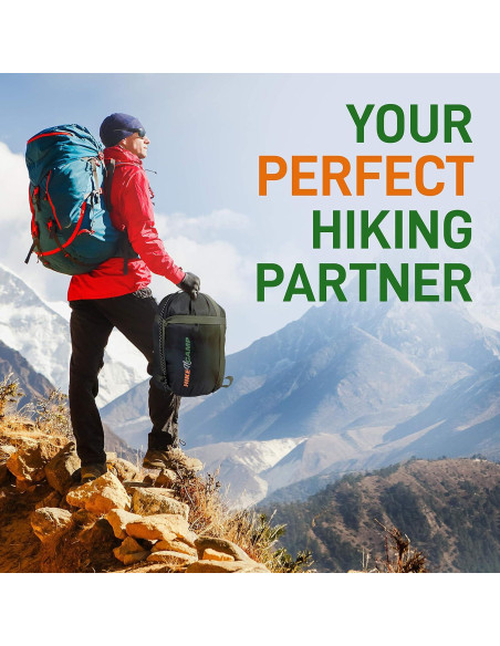 Saco de dormir doble SereneLife impermeable para 2 personas Saco de dormir doble SereneLife impermeable para 2 personas