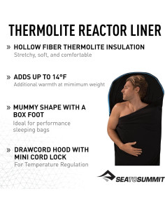 Forro Aislado para Saco de Dormir Sea to Summit Reactor 210x89cm 2