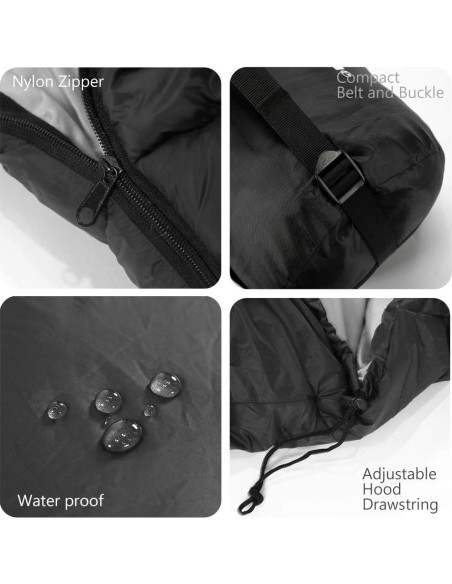 Saco de Dormir Calefaccionado Mantuole 230x90cm USB 5 Almohadillas