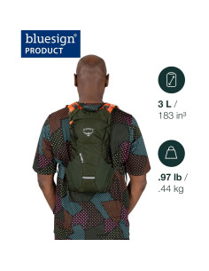 Mochila de Ciclismo Osprey Katari 3L con Reservorio 2.5L Negro 2