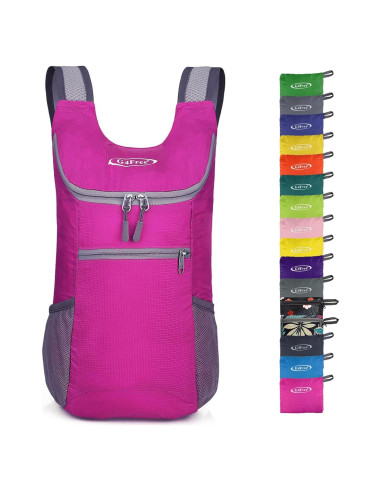 Mochila de Senderismo Plegable G4Free 11L Rosa Unisex