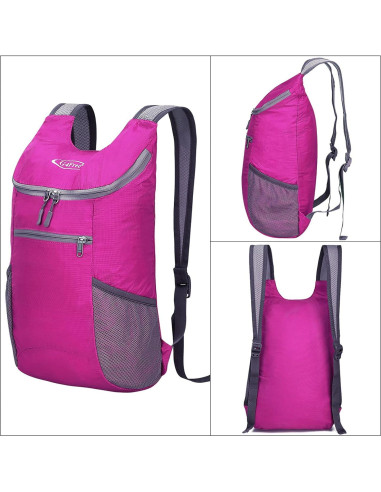 Mochila de Senderismo Plegable G4Free 11L Rosa Unisex