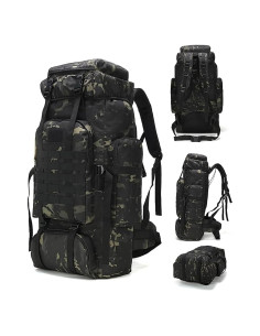 Mochila táctica King'sGuard 70L impermeable para senderismo