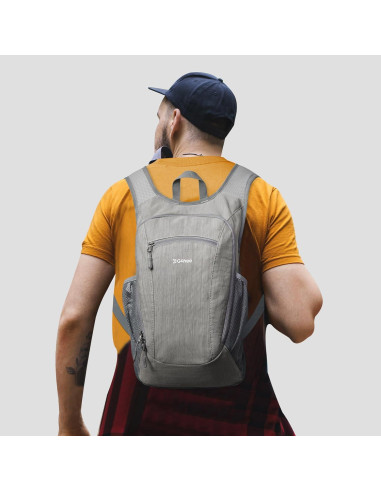 Mochila de Senderismo Plegable G4Free 15L Gris Impermeable