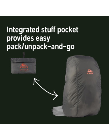 Mochila de Senderismo Kelty Asher 65L + Cubierta de Lluvia