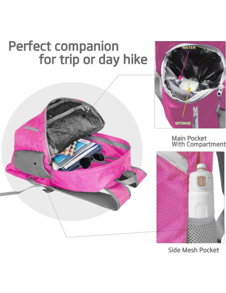 Mochila Plegable Impermeable BEMYGREENBAG 35L para Senderismo