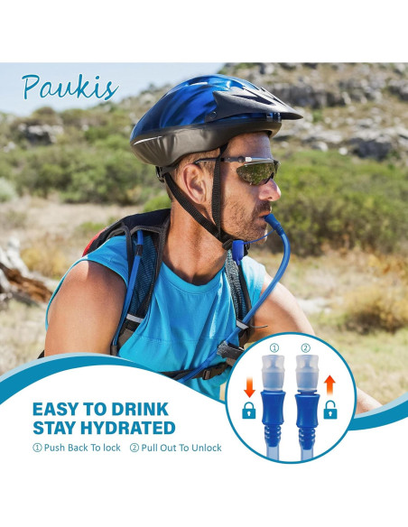 Saco de Agua Paukis 2L Libre de BPA para Senderismo Saco de Agua Paukis 2L Libre de BPA para Senderismo