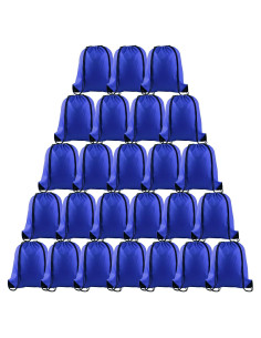 Bolsas de Cuerda PLULON 25 Pcs Azul para Gimnasio y Viajes