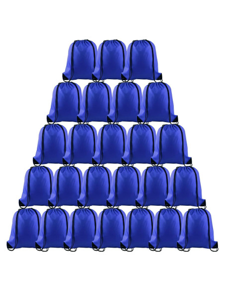 Bolsas de Cuerda PLULON 25 Pcs Azul para Gimnasio y Viajes
