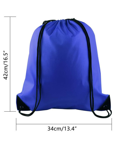 Bolsas de Cuerda PLULON 25 Pcs Azul para Gimnasio y Viajes